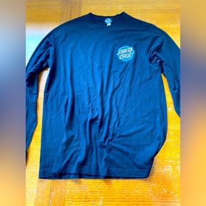 Black long sleeve Santa Cruz shirt. Worn a couple of times